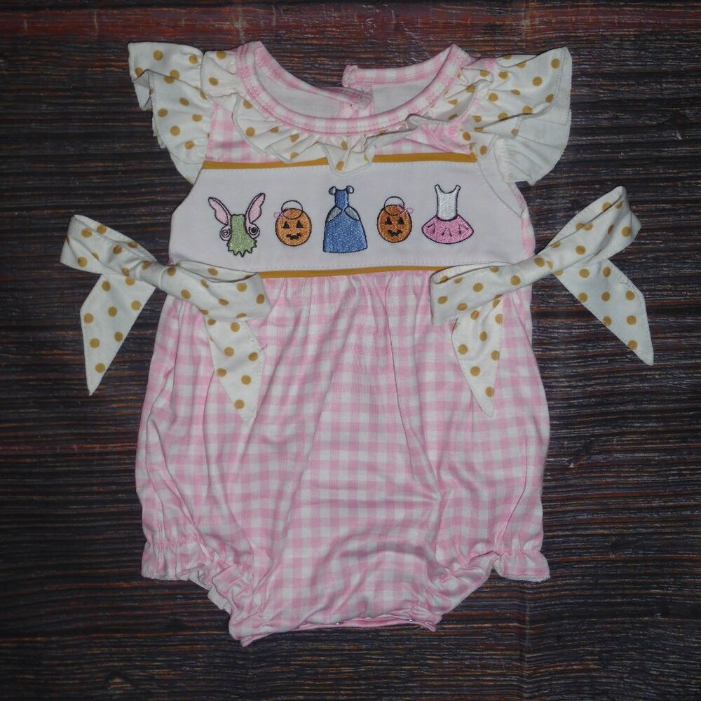 Boutique Halloween Princess Dress Up Baby Girls Romper Bubble Jumpsuit
